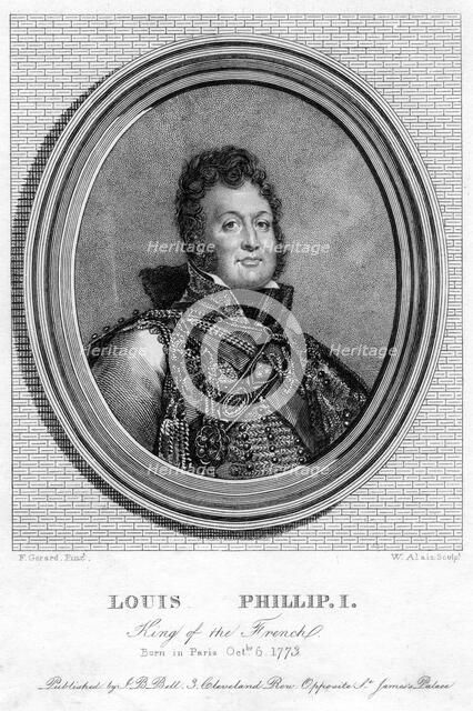 Louis Philippe I, King of France, 19th century.Artist: W Alais