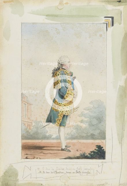 Louis Philippe II, Duke of Chartres (1747-1793), 1760. Artist: Carmontelle, Louis (1717-1806)