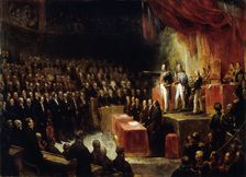 Louis-Philippe takes the oath on the constitution before the chambers on August 9, 1830, 1830. Creator: Scheffer, Ary (1795-1858)