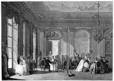 Louis Quinze Living-Room, (1885).Artist: Lawrence