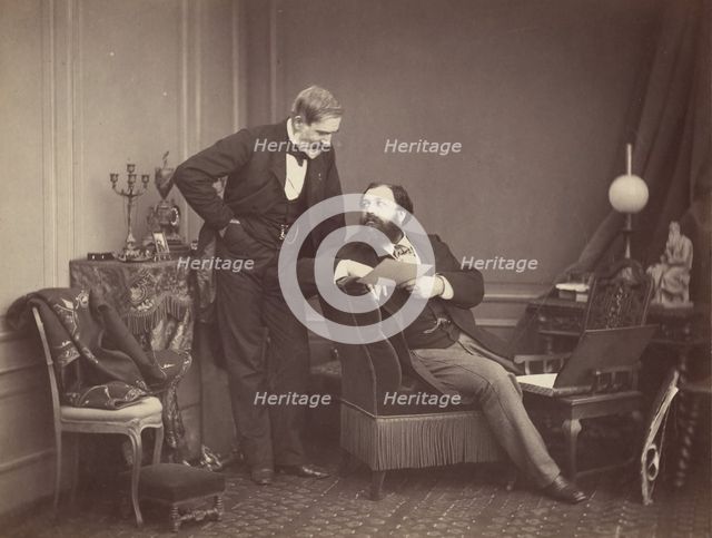 Louis Robert and Olympe Aguado, ca. 1860. Creator: Olympe Aguado.