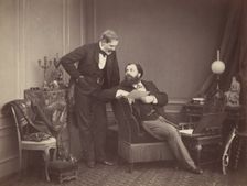 Louis Robert and Olympe Aguado, ca. 1860. Creator: Olympe Aguado