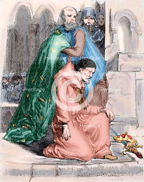 Louis the Pious (778-840), King of Aquitaine and of the Franks, 1851. Creator: Ecosse.