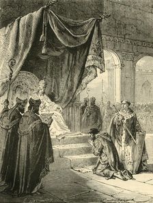Louis the Pious Doing Penance for Treatment of his Nephew, Bernard (c818), 1890. Creator: Unknown