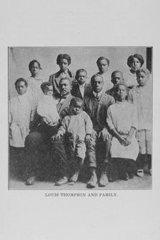 Louis Thompson and family, 1917. Creator: Unknown