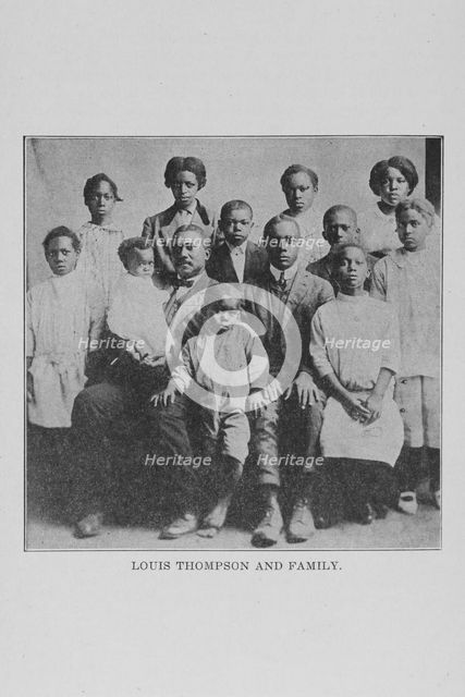 Louis Thompson and family, 1917. Creator: Unknown.