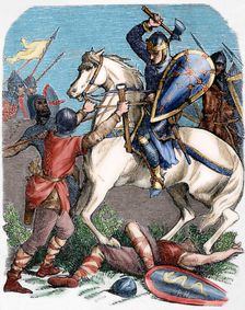 Louis VI the Fat at the Battle of Brenneville, 1119, (19th century). Creator: Unknown