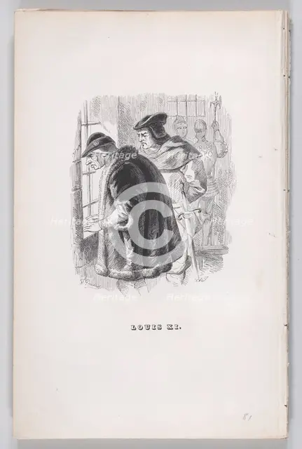 Louis XI from The Complete Works of Béranger, 1836. Creator: John Thompson.