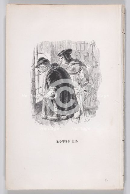 Louis XI from The Complete Works of Béranger, 1836. Creator: John Thompson.