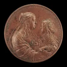 Louis XIV, 1638-1715, King of France 1643, and his mother Anne of Austria, after 1645. Creator: Unknown
