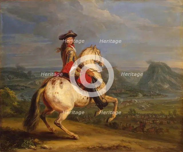 Louis XIV at the Taking of Besancon, 1674. Creator: Adam Frans van der Meulen.