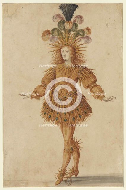 Louis XIV as Apollo in the ballet Ballet de la Nuit, 1653. Creator: Gissey, Henri de (1621-1673).