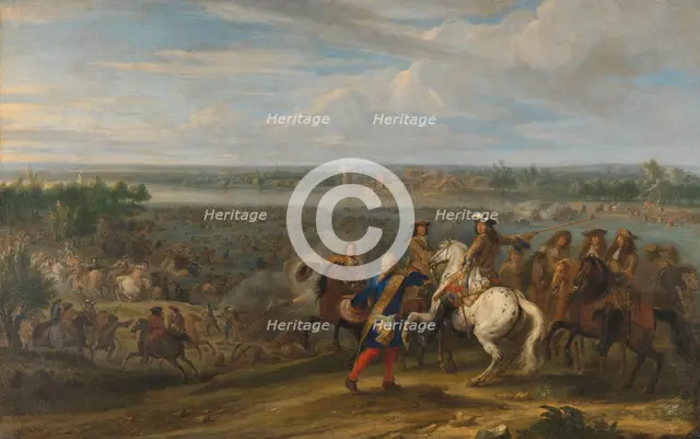 Louis XIV Crossing into the Netherlands at Lobith, 1672-1690. Creator: Adam Frans van der Meulen.