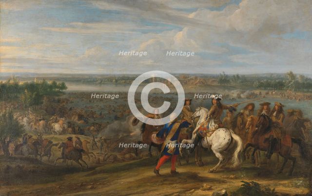 Louis XIV Crossing into the Netherlands at Lobith, 1672-1690. Creator: Adam Frans van der Meulen.