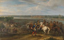 Louis XIV Crossing into the Netherlands at Lobith, 1672-1690. Creator: Adam Frans van der Meulen