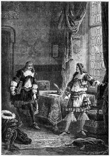 Louis XIV dismisses Nicolas Fouquet, 1898. Artist: Laplante