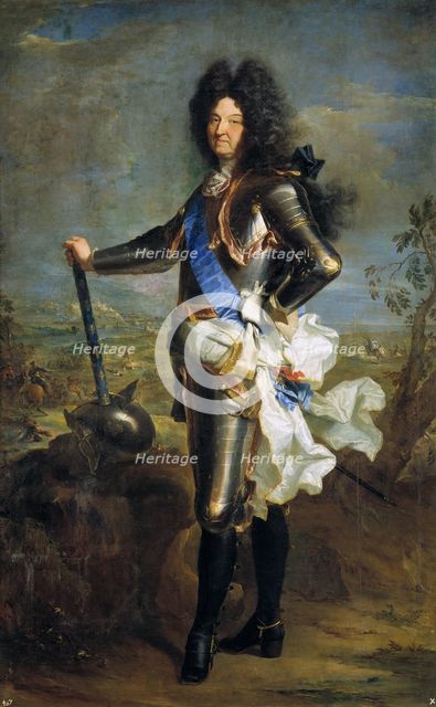Louis XIV, King of France (1638-1715), 1701. Artist: Rigaud, Hyacinthe François Honoré (1659-1743)