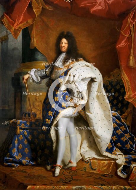 Louis XIV, King of France (1638-1715), 1701. Creator: Rigaud, Hyacinthe François Honoré (1659-1743).