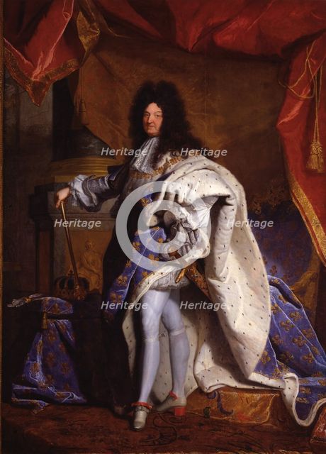 Louis XIV, King of France (1638-1715), 1702. Artist: Rigaud, Hyacinthe François Honoré (1659-1743)