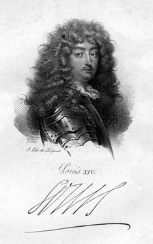 Louis XIV, King of France, (19th century).Artist: King Louis XIV of France