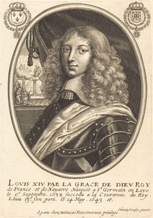 Louis XIV, King of France. Creator: Balthasar Moncornet