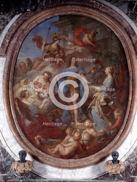 'Louis XIV Presenting Peace to Europe', early 18th century. Artist: Francois Lemoyne