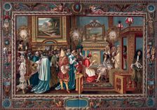 Louis XIV's audience to the Papal ambassador Sigismondo Chigi, 29 July 1664, (1903).Artist: Charles le Brun
