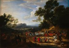 Louis XIV Travelling, 1664. Creator: Adam Frans van der Meulen