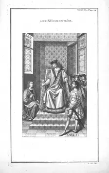 Louis XII on his throne, (c1760). Creator: Unknown