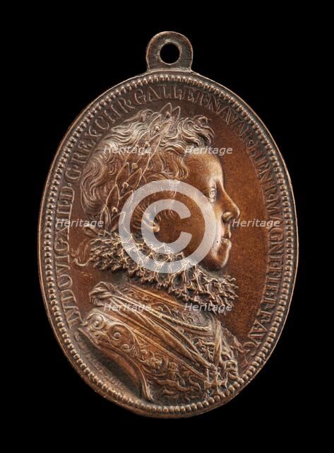 Louis XIII, 1601-1643, King of France 1610 [obverse], 1610. Creator: Abraham Dupre.