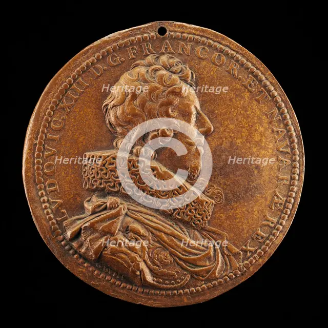 Louis XIII, 1601-1643, King of France 1610 [obverse], 1623. Creator: Abraham Dupre.