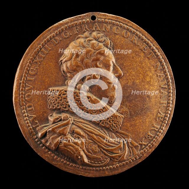 Louis XIII, 1601-1643, King of France 1610 [obverse], 1623. Creator: Abraham Dupre.