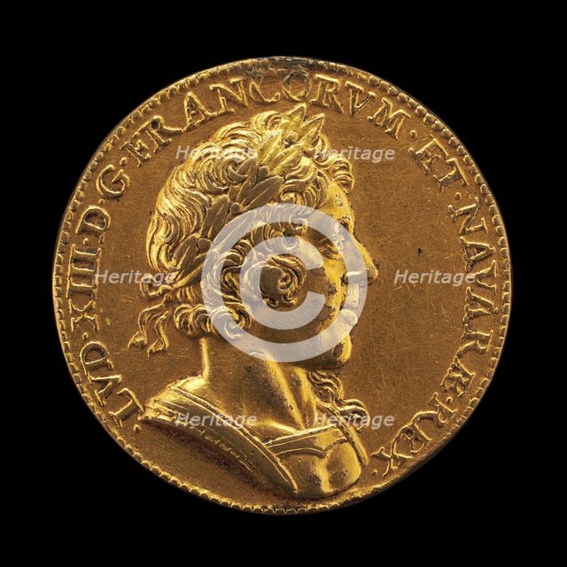 Louis XIII, 1601-1643, King of France 1610 [obverse], 1624. Creator: Pierre Regnier.