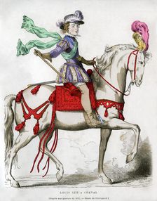 Louis XIII, King of France, 1615 (1882-1884). Artist: Chevignard