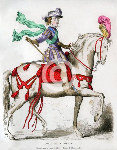 Louis XIII, King of France, 1615 (1882-1884). Artist: Chevignard