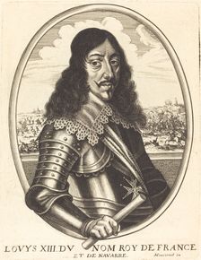 Louis XIII, King of France. Creator: Balthasar Moncornet