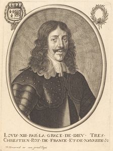 Louis XIII, King of France. Creator: Balthasar Moncornet