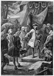 Louis XV, King of France and the Ambassador of Netherlands, (19th century)