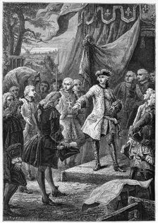 Louis XV, King of France and the Ambassador of Netherlands, (19th century)