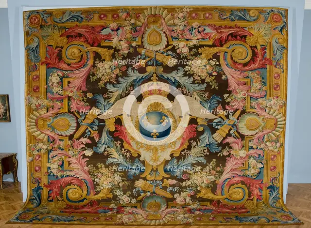 Louis XV Savonnerie Carpet with Royal Arms, c. 1740-1750. Creator: Royal Savonnerie Manufactory, Chaillot Workshops (French, est. 1627); Pierre Josse Perrot (French).