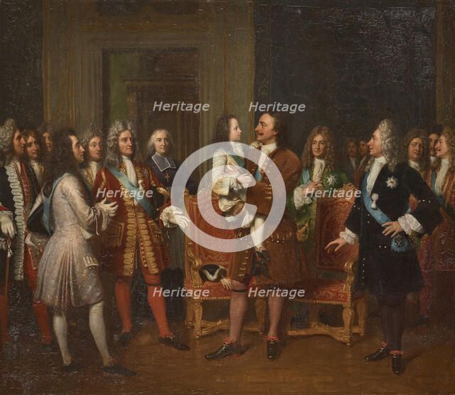Louis XV Visiting Peter I the Great at the Hôtel de Lesdiguieres, 10th May 1717, First half of the 1