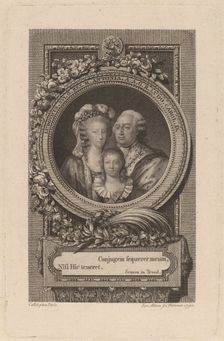 Louis XVI, Marie-Antoinette, and Louis-Charles, 1793. Creator: Jacob Adam