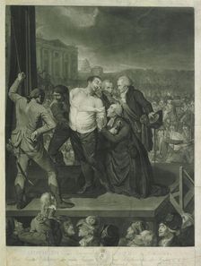 Louis XVI on the Scaffold, 1795. Creator: Huck, Johann Gerhard (1758-1811)