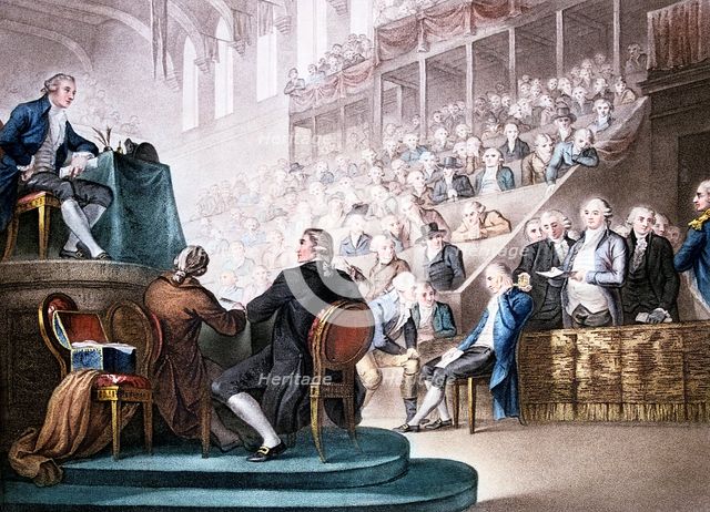 'Louis XVI at the Bar of the National Convention, December 26th 1792' (1796). Artist: Unknown