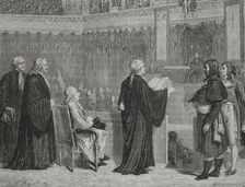 Louis XVI before his judges, December 1792, (1876). Creator: Theodore Meyer-Heine