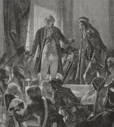 Louis XVI drinking to the health of the nation, French Revolution, Paris, 1792 (1876). Creator: Hippolyte de la Charlerie