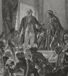 Louis XVI drinking to the health of the nation, French Revolution, Paris, 1792 (1876). Creator: Hippolyte de la Charlerie