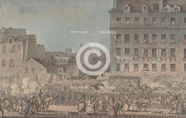 Louis XVI Entering Paris, October 6, 1789, 1789. Creator: Jacques Francois Joseph Swebach.