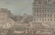 Louis XVI Entering Paris, October 6, 1789, 1789. Creator: Jacques Francois Joseph Swebach