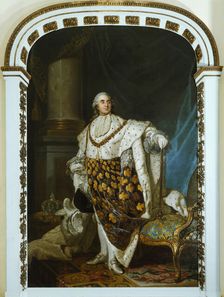 Louis XVI in coronation costume, c1777. Creator: Joseph Siffred Duplessis